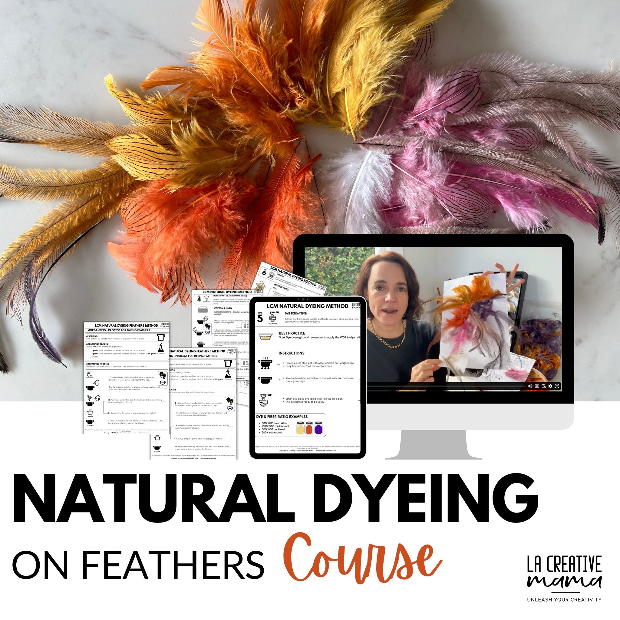 Natural Dyeing on FEATHERS Course