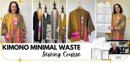 Minimal Waste Kimono Top Sewing Pattern + Course