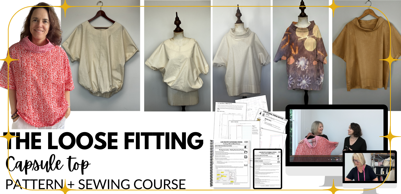 The Loose Fitting Capsule Top (PATTERN + SEWING COURSE)
