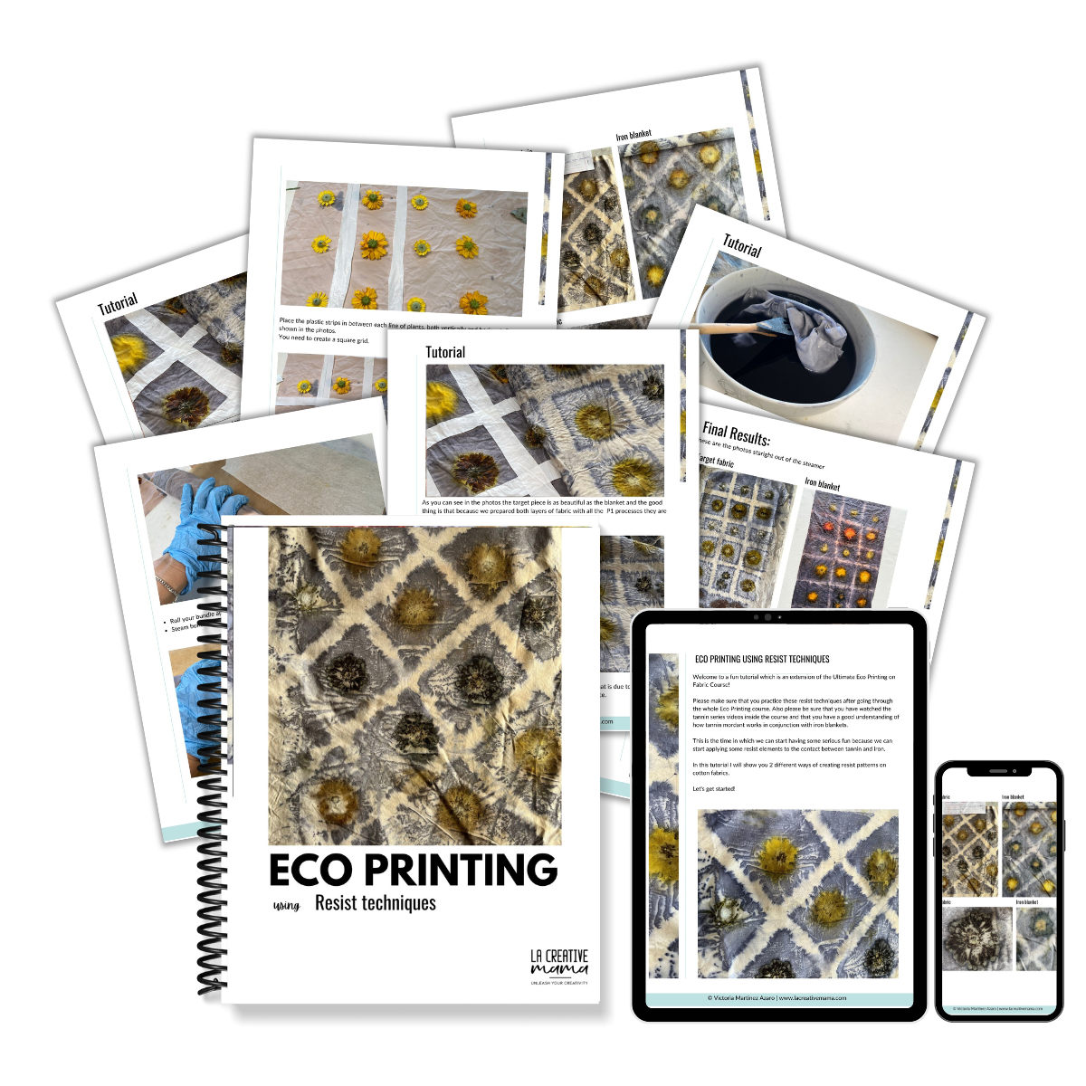 Eco Print Resist Printable Tutorial