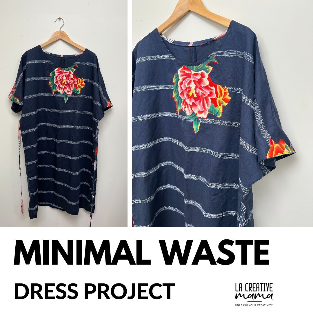 Minimal Waste sewing Course + Pattern (Easy fitting DRESS)