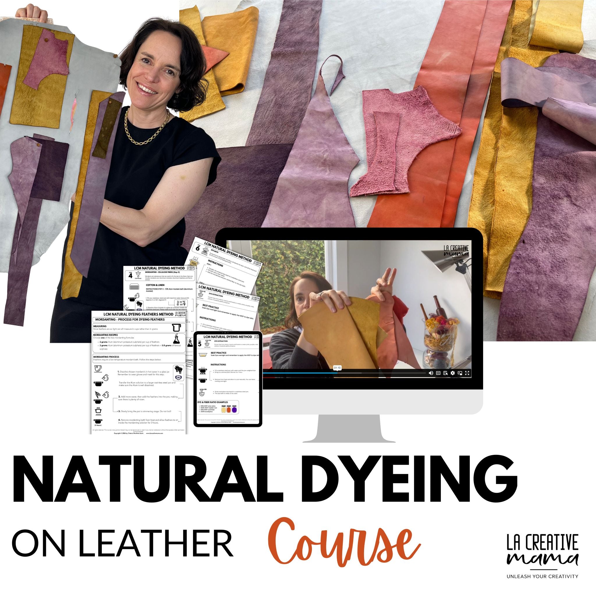 Natural Dyeing on LEATHER Course